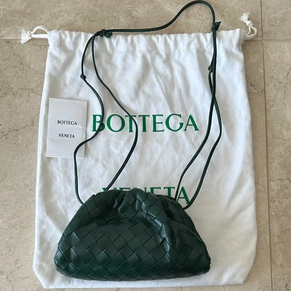 Bottega Veneta Dark Green Intrecciato Mini Pouch - Picture 5 of 11